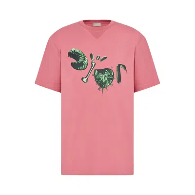 Pre-owned Dior X Cactus Jack Oversized T-shirt 'pink'
