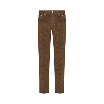 Dior X Cactus Jack Slim-fit Jeans 'mocha Brown' | Men's Size 32