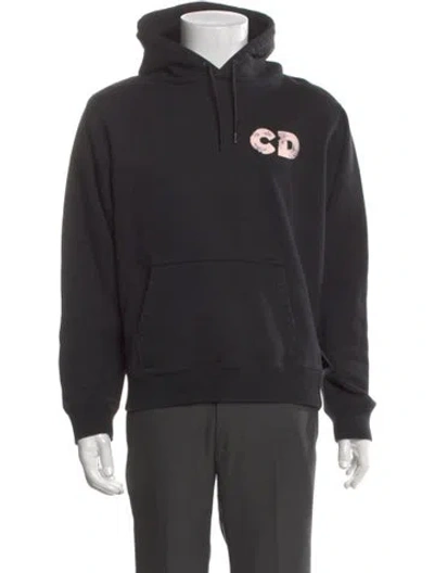 Pre-owned Dior X Daniel Arsham 2020 Signature Logo Hoodie In Black