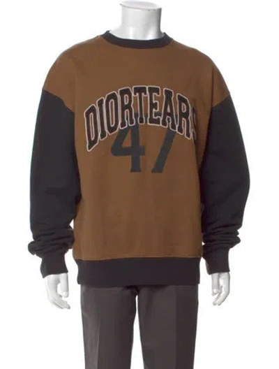 Pre-owned Dior X Denim Tears 2023 Signature Logo Sweatshirt In Multi