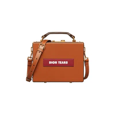 Pre-owned Dior X Denim Tears Lock Bag 'brown' | Men's Size Onesize