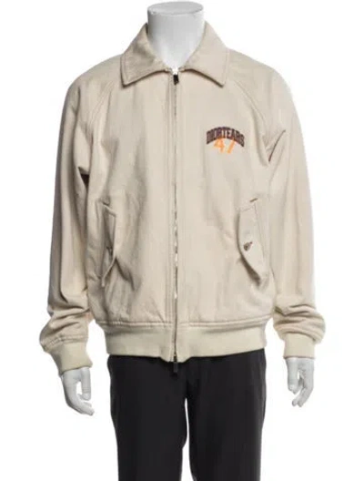 Pre-owned Dior X Denim Tears Oblique Jacquard Bomber Jacket In Neutral