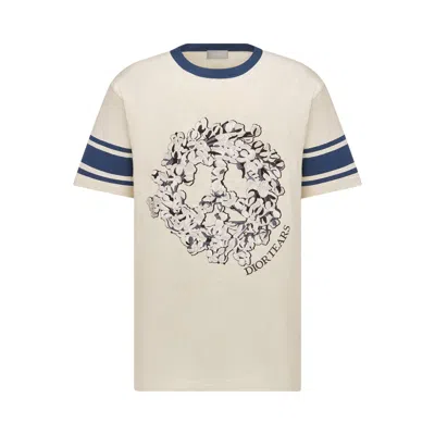 Pre-owned Dior X Denim Tears T-shirt 'white' In Cream