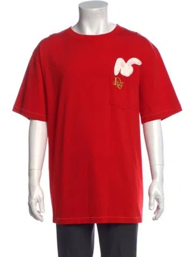 Pre-owned Dior X Erl 2023 Graphic Print T-shirt In Red
