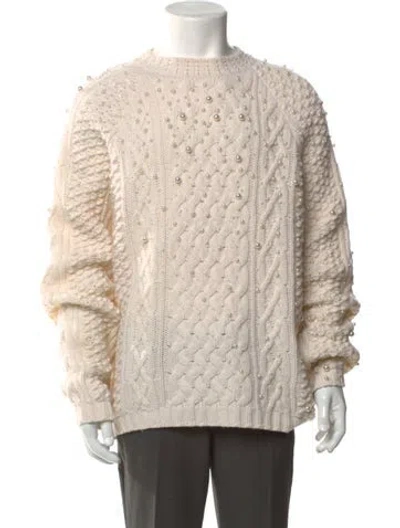 Pre-owned Dior X Erl 2023 Pearl Pullover In Neutral