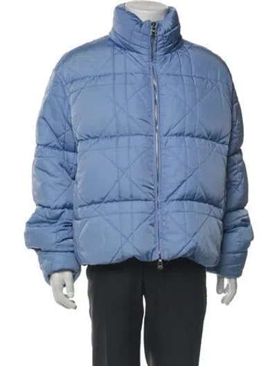 Pre-owned Dior X Erl 2023 Puffer Coat In Blue