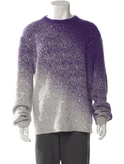 Pre-owned Dior X Erl Crew Neck Long Sleeve Pullover In Purple