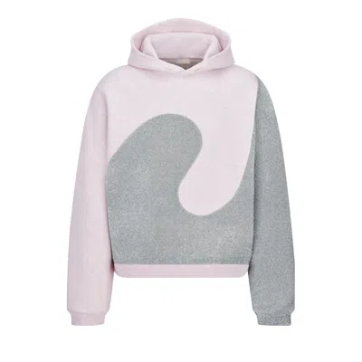 Pre-owned Dior X Erl Relaxed Fit Hooded Sweatshirt 'pink' | Men's Size M