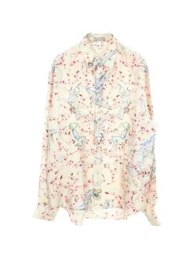 Pre-owned Dior X Hajime Sorayama 2000s Patterned Shirt In Neutrals