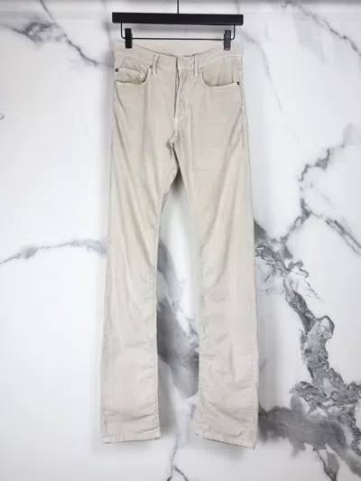 Pre-owned Dior X Hedi Slimane Aw04 Dior Homme Votc Faded & Distressed Corduroy Jeans Pants In Sand