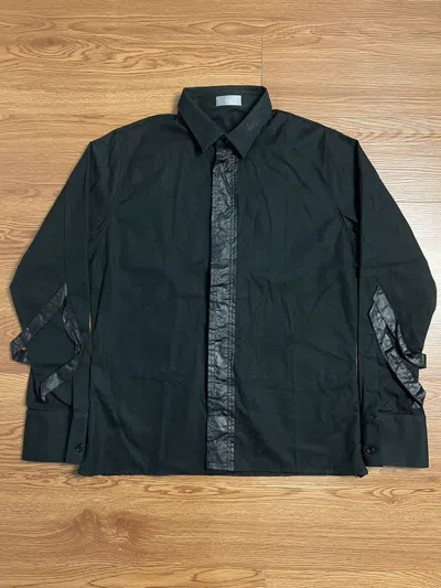 Pre-owned Dior X Hedi Slimane Dior Aw03 “luster” Button Shirt In Black