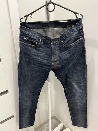 Pre-owned Dior X Hedi Slimane Dior By Hedi Slimane Denim Jeans In Blue