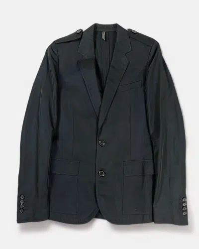 Pre-owned Dior X Hedi Slimane Dior Homme - Ss07 Military Sample Blazer In Black