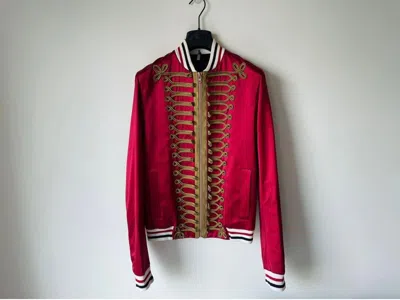 ジャケット・アウター 00s in the attic homme Napoleon jacket Pre-owned Dior X Hedi Slimane Dior Homme 2006 Red Napoleon Jacket