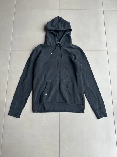 Pre-owned Dior X Hedi Slimane Dior Homme Aw07 “navigate” Bee Motif Hoodie In Blue