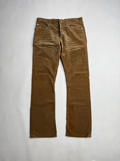 Pre-owned Dior X Hedi Slimane Dior Homme Ss05 Velour Pants Hedi Slimane Era In Sand