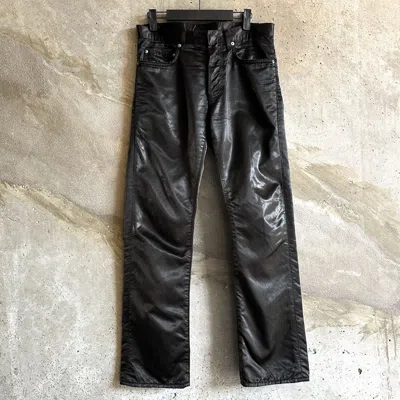 Pre-owned Dior X Hedi Slimane Dior Homme Ss06 5 Pocket Satin Pants In Black