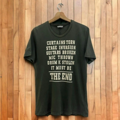 Pre-owned Dior X Hedi Slimane Dior Homme The End T-shirt In Dark Green