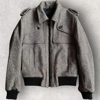 Pre-owned Dior X Hedi Slimane Fall 2006 Wool Blend Jacket In Gray