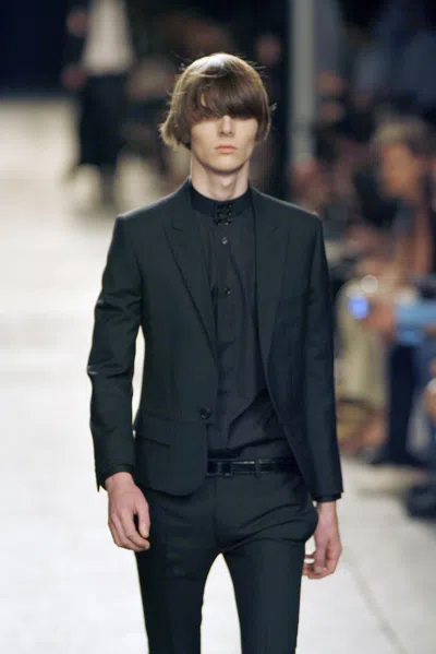 Pre-owned Dior X Hedi Slimane S/s 07 Runway Short Blazer In Black