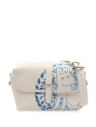 Dior X Hylton Nel 2010s Messenger Bag In Neutral