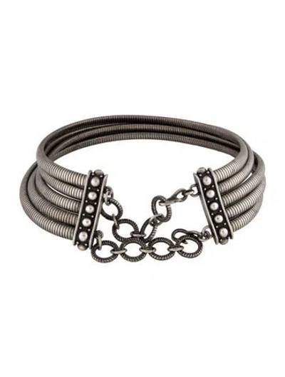 Pre-owned Dior X John Galliano Maasai Choker Necklace, 15" In Multicolor