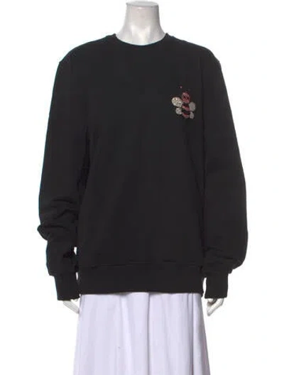 Pre-owned Dior X Kaws 2019 Bee Accent Sweatshirt In Black