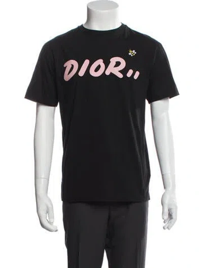 Pre-owned Dior X Kaws 2019 Graphic Print T-shirt In Black