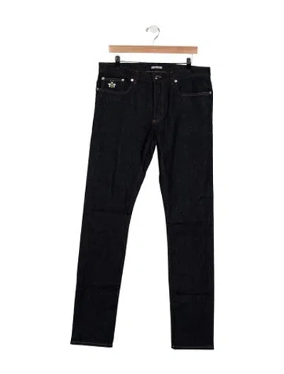 Pre-owned Dior X Kaws 2019 Skinny Jeans In Blue