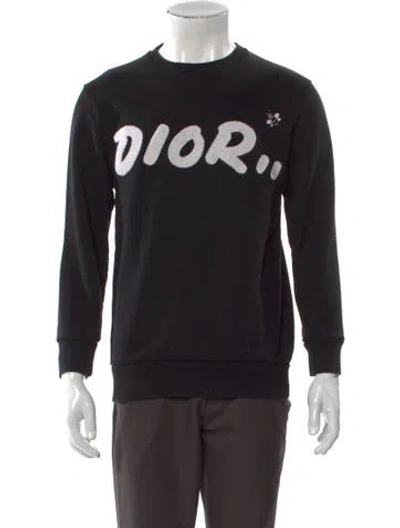 Pre-owned Dior X Kaws Bee Accent Graphic Print Pullover In Multi