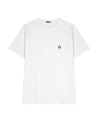 Dior X Kaws Bee Embroidered T-shirt In White