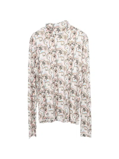 Pre-owned Dior X Kenny Scharf 2010 High-neck Top In White
