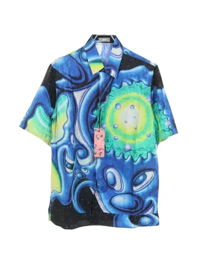 Pre-owned Dior X Kenny Scharf 2010 Short-sleeve Shirt In Blue