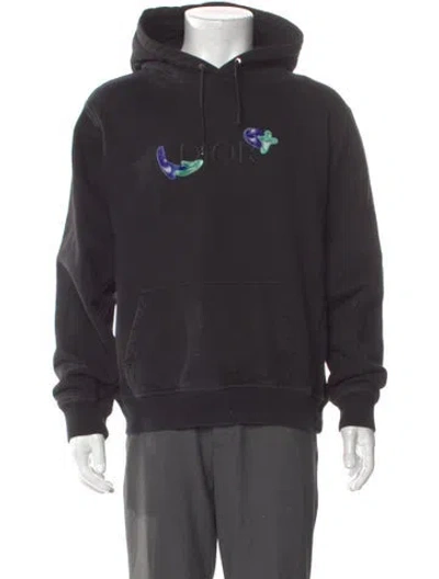 Pre-owned Dior X Kenny Scharf 2021 Signature Logo Hoodie In Black
