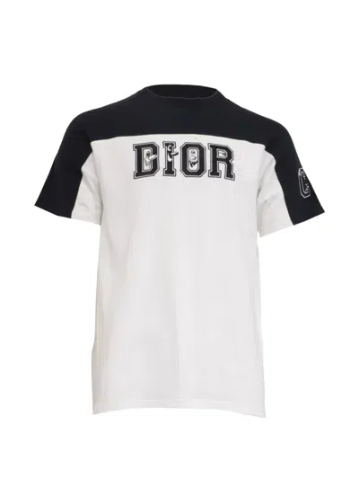 Pre-owned Dior X Kenny Scharf Embroidered T-shirt In White