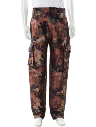 Pre-owned Dior X Peter Doig 2020 Cargo Pants In Orange