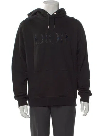 Pre-owned Dior X Peter Doig 2021 Graphic Print Hoodie In Black