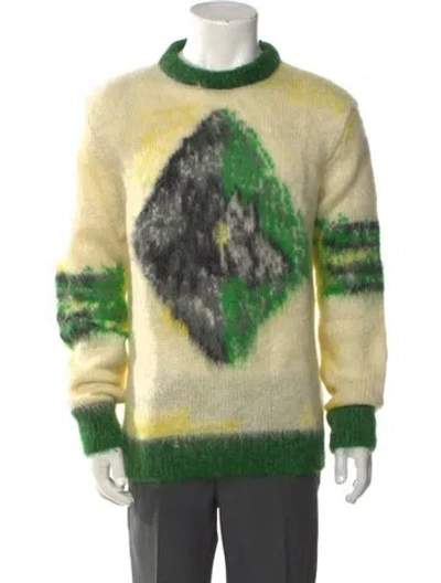Pre-owned Dior X Peter Doig 2021 Mohair Pullover In Yellow