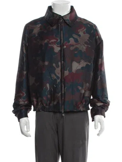 Pre-owned Dior X Peter Doig 2021 Signature Logo Jacket In Multi