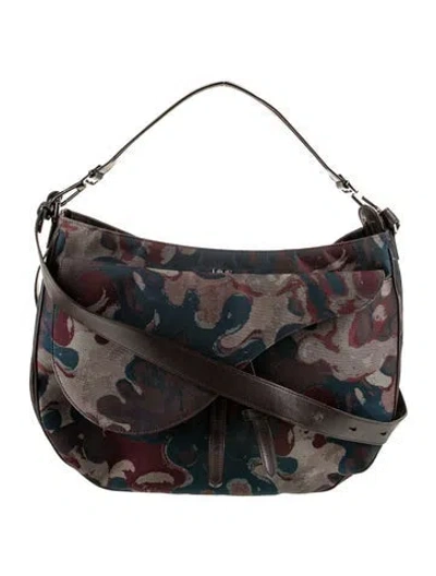 Pre-owned Dior X Peter Doig Canvas Hobo In Blue