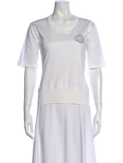 Pre-owned Dior X Pret-a-porter Crew Neck T-shirt In White