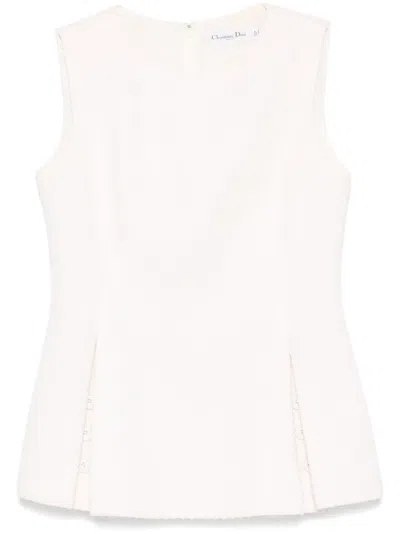 Pre-owned Dior X Raf Simons 2010s Knitted Top In Neutrals