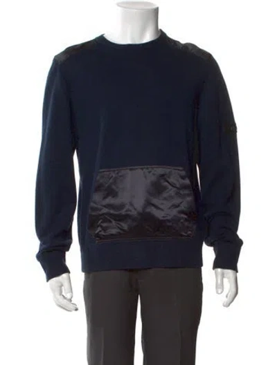 Pre-owned Dior X Sacai 2020 Colorblock Pattern Pullover In Blue