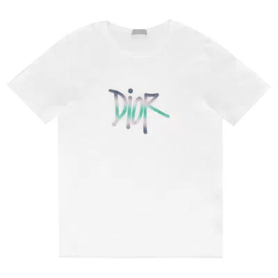 Pre-owned Dior X Shawn Stussy Ltd Edition Oversized Bee T-shirt In Gray