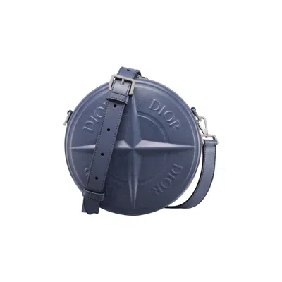 Pre-owned Dior X Stone Island Round Bag 'blue' | Men's Size Onesize