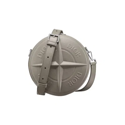 Pre-owned Dior X Stone Island Round Bag 'grey' | Men's Size Onesize