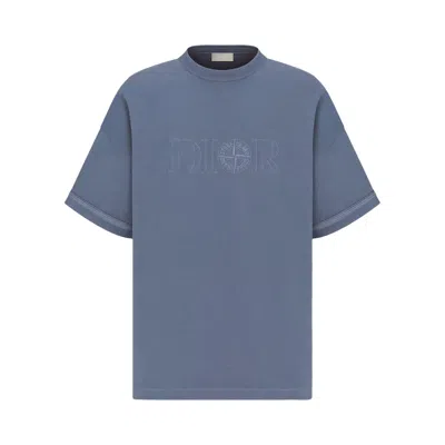 Pre-owned Dior X Stone Island T-shirt 'blue' | Men's Size Xl