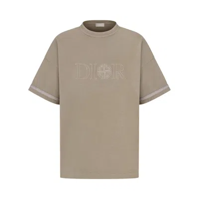 Pre-owned Dior X Stone Island T-shirt 'brown'