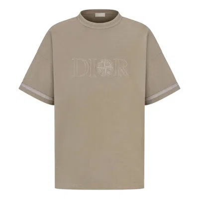 Dior X Stone Island T-shirt 'brown'