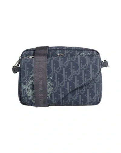 Dior X Tremaine Emory Woman Cross-body Bag Navy Size - Textile Fibers In Blue
